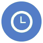 Icône d'organisation des activités horaires avec design épuré et couleurs vives, facilitant la gestion du temps et inspirant la productivité.