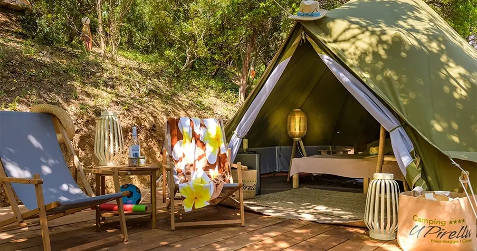 Hébergement insolite au Camping U Pirellu en Corse du Sud