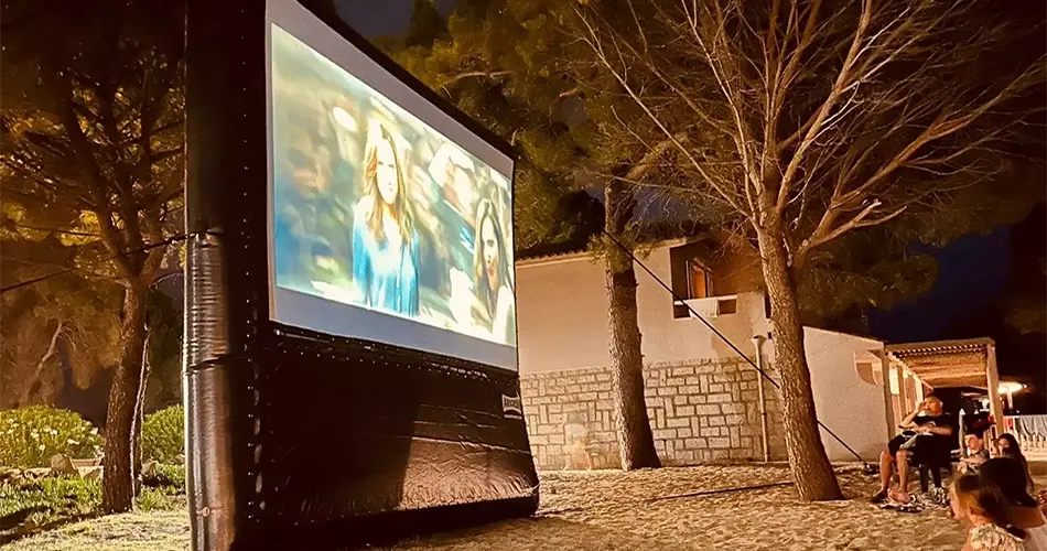 Cinéma en plein air au Camping Golfo di Sogno Porto-Vecchio